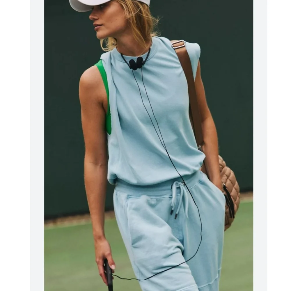 Free People Light Blue Jumpsuit - Picture 3 of 8